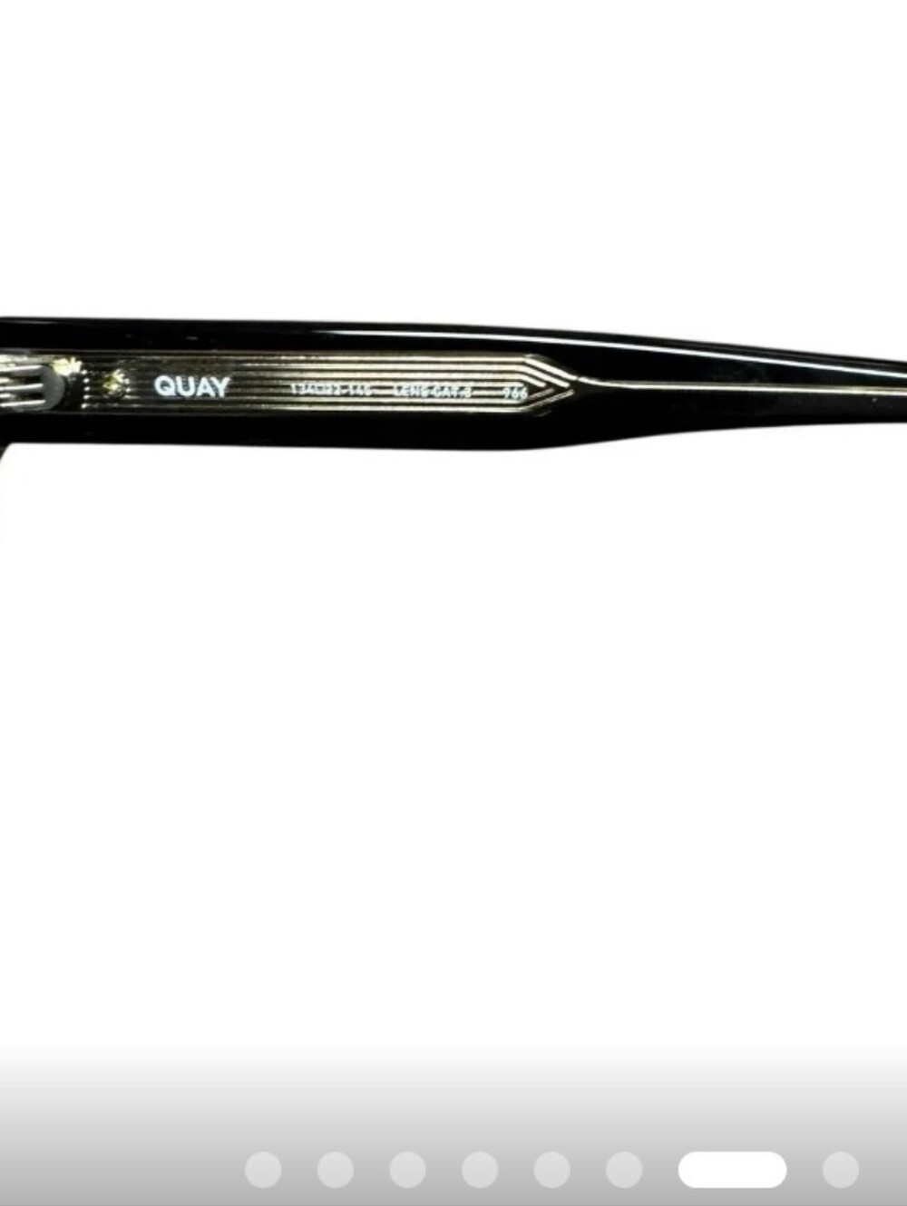 Quay "Set List Aviator" Sunglasses Black Lens - Picture 7 of 8